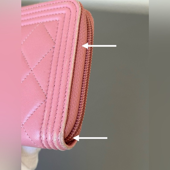 Chanel Quilted Lambskin Pink Boy Zippy Wallet - Picture 9 of 16
